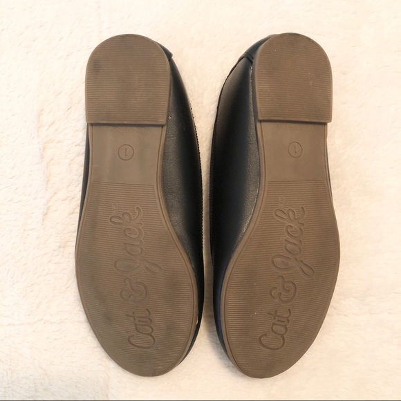 Cat & Jack black flats size 1 - Picture 3 of 7